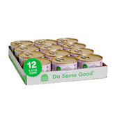 Open Farm canned cat food pate chicken-salmon in a bowl showing complete balanced nutrition