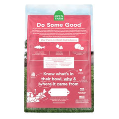 Open Farm cat-bowl-grain-free-dining highlights a grain-free crunch for sensitive stomachs.
