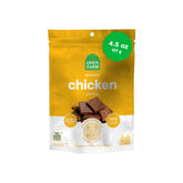 Open Farm grain-free dehydrated chicken dog treats in a 4.5oz pouch for healthy rewards.