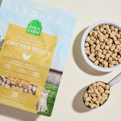 Open Farm Harvest Chicken Recipe portion served demonstrates a ready-to-serve meal option