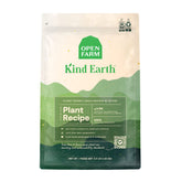 Open Farm Kind Earth plant-based dry dog kibble bag front highlighting sustainable, plant-forward nutrition.