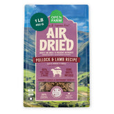 Open Farm pollock-lamb air-dried dog food bag for versatile topper or complete meal.