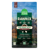Open Farm RawMix cat food bag front highlights humane poultry sourcing and grain-free formula.