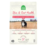 Open Farm Skin & Coat Health dog food in bowl promoting a healthy shine