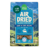 Open Farm Surf and Turf air-dried dog food in a bowl, ready as complete meal or topper