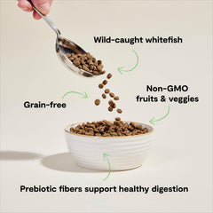 Open Farm traceable ingredients map image emphasizing full ingredient transparency and trusted sourcing.