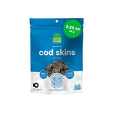 Open Farm cod skins dehydrated bites showcase a crunchy protein snack ideal for training.
