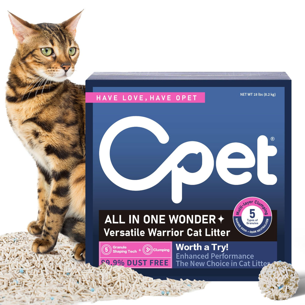OPET Mixed Tofu Cat Litter packaging shows the 18lb bag for convenient home use.