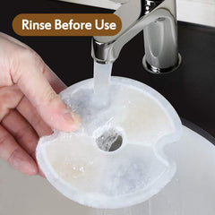 Opeth cat fountain filter with ion-exchange resin visible for mineral balance.