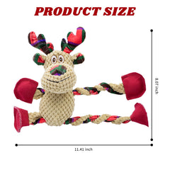 OraneeeO Christmas Elk Toy closeup reveals five squeakers