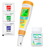 ORAPXI pH meter front view with dual parameter display for saltwater accuracy