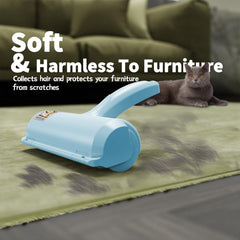 ORDORA pet hair remover highlighting the dust receptacle for simple cleaning.