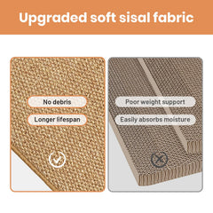 Ordora cat scratcher mat in modern decor protects furniture while blending stylishly