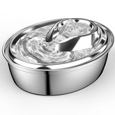 ORSDA cat water fountain top view highlights stainless steel hydration for pets
