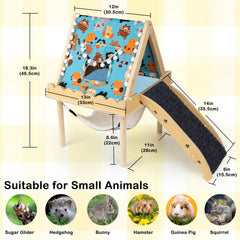 Orekemo castle with non-slip stairs supports safe climbing for small pets.