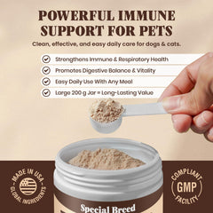 Organic Turkey Tail for Dogs packaging highlighting purity with no fillers