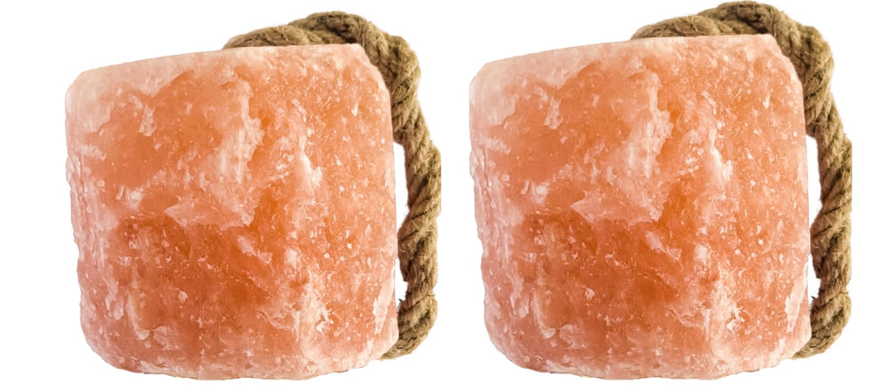Organo Himalaya Himalayan salt lick on rope for horses may support hydration.