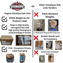 Organo Himalaya Himalayan salt lick on rope indoor stall setup with easy hanging.