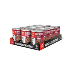 ORIJEN Beef Recipe Stew cans front highlight premium ingredients for protein-rich meals