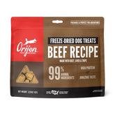 ORIJEN Receta de Res Criada en Rancho, empaque de 3.25 oz para aventuras.