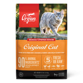 ORIJEN Original Cat Food bag front showing 12 lb packaging for protein-rich nutrition