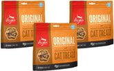ORIJEN Original Cat Treats freeze-dried bags show a protein-rich reward for training