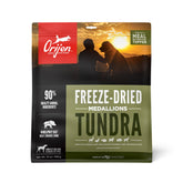 ORIJEN TUNDRA freeze-dried medallions in bag deliver protein-packed nutrition.