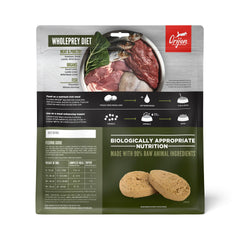 ORIJEN TUNDRA medallions close-up reveals meat-rich texture supporting flavor and nutrition.