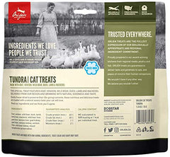 ORIJEN TUNDRA freeze-dried close-up highlighting 99% animal ingredients for cats