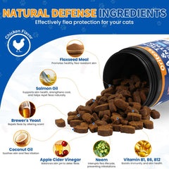 Oritess Flea Tick Chews soft texture emphasizes gentle daily support for felines