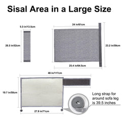 Large size protector shown on sofa to guard furniture surfaces