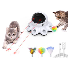 ORSDA Cat Laser Toy highlights dots and stars pattern to spark chase play and hunting instinct