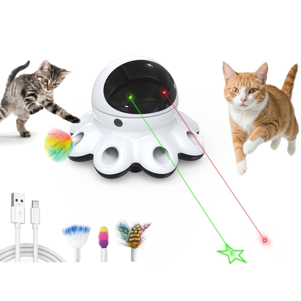 ORSDA Cat Laser Toy front view showing interactive motion for indoor exercise