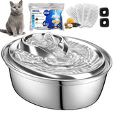 ORSDA cat water fountain 2L top view for easy hydration on demand