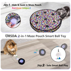 ORSDA seven-hole maze close-up invites peek-a-boo pawing and exploration.