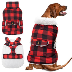 ORZECHKO dog winter coat front view showing windproof warmth for cold walks