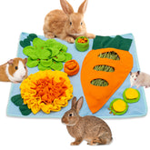 ORZECHKO Rabbit Hay Feeder foraging mat top view showing hay storage and pattern
