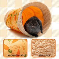 ORZECHKO Rabbit Hideout Tunnel folded for easy storage and space-saving design
