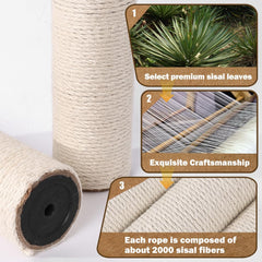 OSPNIEEK sisal rope close-up highlights wear-resistant fibers for daily use