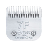 Oster CryogenX size 7F close-up edge for precise grooming and durable sharpness
