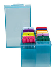 Oster guide combs color coded for fast selection during grooming sessions
