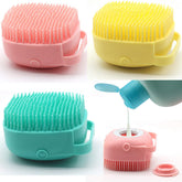 OTAVILEM dog scrubber close-up showing soft bristles for gentle bath cleansing.