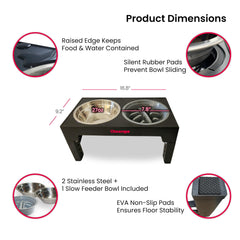 Oteengo durable stainless steel bowls resist rust for long-lasting use.