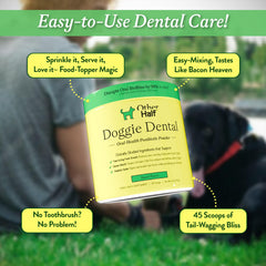 Other Half Doggie Dental fresh-breath-closeup: real-life breath improvement visuals.