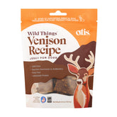 OTIS Wild Things Venison Jerky bag 4oz ready-to-serve, ideal for daily training rewards