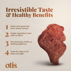 OTIS Wild Things Venison Lung Filets grass-fed venison—emphasizing natural sourcing for dogs.