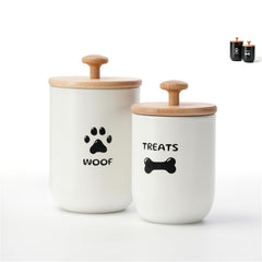 OTTENON large dog treat container front view highlighting ample storage for crunchy snacks