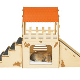 OtterPets extra large bunny hideout front view for durable indoor play