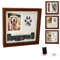 OtterPets pet memorial frame with four displays keeps memories close for your dog.
