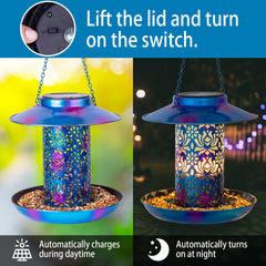 Ottsuls easy-fill top-cover blue feeder, convenient refills and quick cleaning.